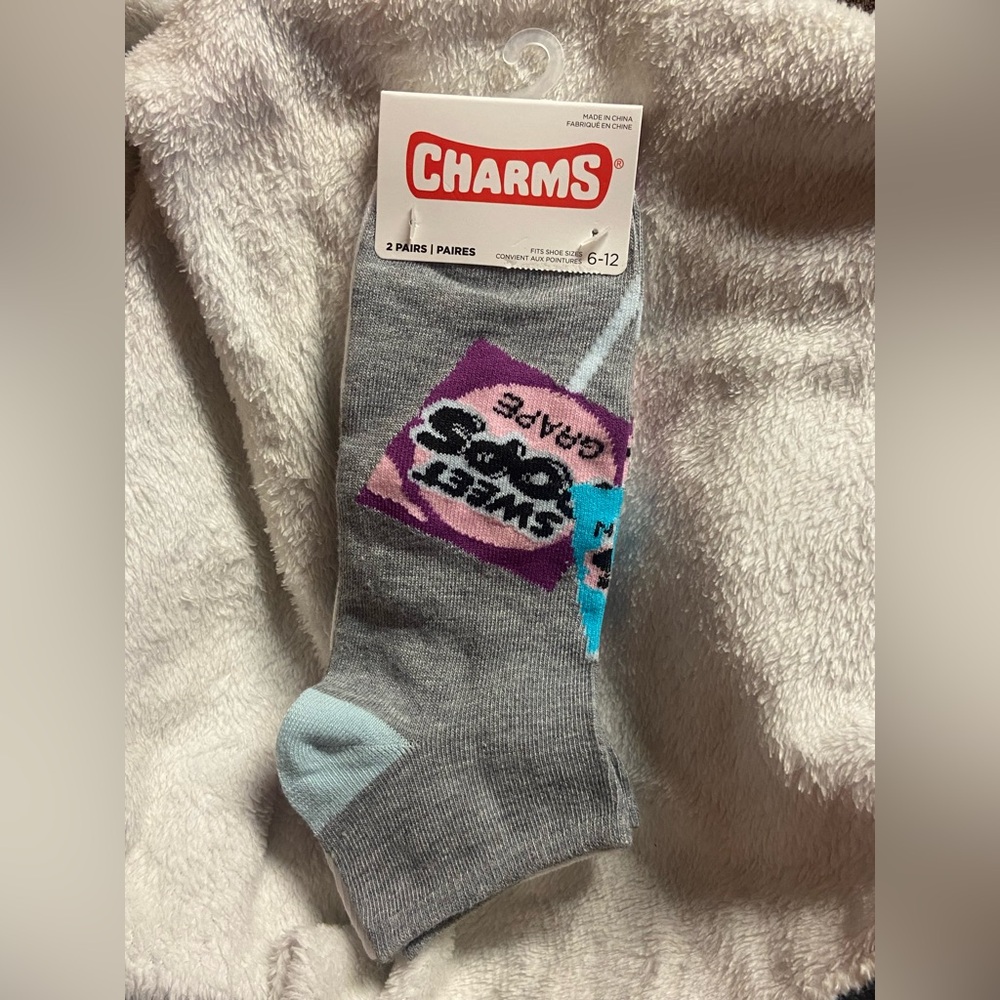 2PK Charms 2 pairs of Gray and Blue Casual Socks for Men
